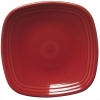 Fiesta 7-3/8-Inch Square Salad Plate, Scarlet