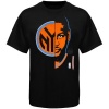 NBA Majestic Carmelo Anthony New York Knicks Logo Man T-Shirt - Black