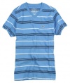 ecko unltd. Men's Short Sleeve Core Stripe V-Neck T-Shirt