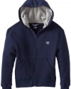 Champion Boys 8-20 Authentic Fleece Zip Front Hoodie, Navy, X-Large