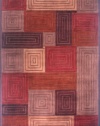 Momeni New Wave Chinese Hand Tufted 5'-3-by-8'-0 Wool Rug  NW-67 WIN000, Wine