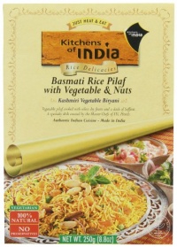 Kitchens Of India Kashmiri Basmati Rice Pilaf with Vegetables & Nuts, 8.8-Ounce Boxes (Pack of 6)