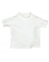 Short Sleeve Rash Guard Size: 3T (3 yr), Color: White