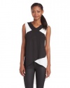 BCBGMAXAZRIA Women's Veronika Sleeveless Color Blocked Top