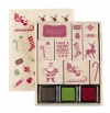 Martha Stewart Crafts Peppermint Winter Wooden Decorative Stamp Set