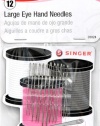 Singer Large Eye Hand Needles with Storage Magnet' Assorted Sizes