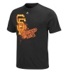 MLB Mens San Francisco Giants Bat Boy Black Short Sleeve Basic Tee By Majestic (Black, Large)