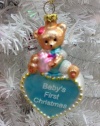 Baby's First Christmas Boy Glass Ornament - 2011