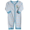 ABSORBA Baby-boys Newborn Car Stop Loungewear Coverall, Blue, 3-6 Months