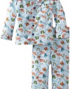 ABSORBA Baby-Boys Infant Cars Pajama Set, Blue Print, 12 Months