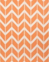 Surya FAL1081 Fallon Flat Weave Hand Woven 100% Wool Orange Rug (2-Feet 6-Inch x 8-Feet )