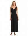 Three Dots Women's Maxi Dress, Black, X-Small