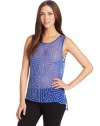 Parker Women's Caroline Sleeveless Beaded Top, Rhapsody, Small