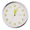 DecoMates Non-Ticking Silent Wall Clock, Early Spring, Green Tea