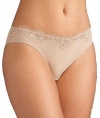 Le Mystere Women's Lace Brief Panty, Beige, Medium