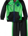 Puma - Kids Baby-Boys Infant Raglan Fleece Set, Class Green, 24 Months