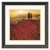 Poppy Field Framed Wall Art - 18.18W x 18.18H in.