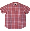 Club Room Short Sleeve Barnet Poplin Plaid Shirt Clove Pink (2XL)