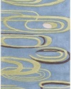 Area Rug 2x8 Runner Contemporary Spa Blue Color - Surya Naya Rug from RugPal