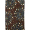 Surya NY-5170 Naya Contemporary Area Rug, 8-Feet by 11-Feet, Dark Chocolate