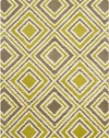 Area Rug 3x5 Rectangle Transitional Green-Yellow Color - Surya Naya Rug from RugPal