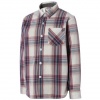 Volcom Mens Ex Factor Plaid Long Sleeve Woven Shirt - Red X Lrg Size