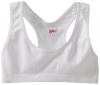 Maidenform Girl 7-16 Seamless Racerback Sports Bra, White, Large