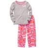 Carter's Girls' 2-Pc L/S Embroidery Set - Pointelle Dogs - 4T