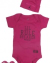 Jordan Baby Clothes Lil Rule Breaker Set for Baby Boys and Girls (One Size 0-6 Months) Pink, 0-6 Months