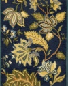 Liora Manne Seville Floral Hand Tufted Rug, 8 by 10-Feet, Navy