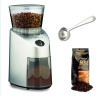 Capresso 560.04 Infinity Conical Burr Grinder w/ Capresso Grand Aroma Whole Bean Coffee (8.8oz) + Hic Coffee Measure