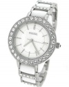 Fossil Women's FSCE1017 Ceramic White Mother-Of-Pearl Dial Watch