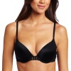 Maidenform Women's 90th Anniversary Custom Lift Push Up Demi Bra, Black/Body Beige, 36B