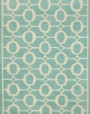 Liora Manne Spello Arabesque Rug, 8-Feet 3-Inch by 11-Feet 6-Inch, Aqua