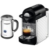 Nespresso A+C60-US-SS-NE Pixie Espresso Maker with Aeroccino Plus Milk Frother, Chrome