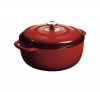 Lodge Color EC7D43 Enameled Cast Iron Dutch Oven, Island Spice Red, 7.5-Quart