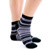 Calvin Klein Women's Micro Stripe Socks, Black, Medium