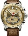 Victorinox Swiss Army Chrono Classic Gold Dial Brown Leatherl Mens Watch 241617