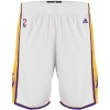 Los Angeles Lakers White Adidas Swingman Revolution 30 Shorts