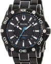 Bulova Men's 98B153 Precisionist Champlain Steel + black ion Watch