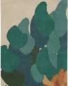 Surya BST530 Bombay Contemporary Hand Tufted 100% New Zealand Wool Teal Blue Rug (5-Feet x 8-Feet )