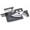 Tool Logic CC1SB Credit Card Companion with Serrated 2-Inch Steel Blade, Lens and Compass, 8-Tools Total, Black Finish