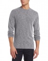 Calvin Klein Jeans Men's Long Sleeve Waffle Crew Neck Tee , Thunder Grey, X-Large