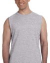 Gildan Men's Ultra Cotton Sleeveless T-Shirt, Sport Grey, XX-Large