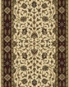 Area Rug 2x8 Runner Traditional Ivory Color - Momeni Persian Garden Rug from RugPal