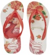 Havaianas Kids Slim Princess Flip Flop (Toddler/Little Kid),White/Salmon,31-32 BR(1-2 M US Little Kid)