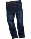 GUESS Kids Girls Little Girl Daredevil Skinny Jeans, DARK STONEWASH (3T)