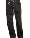 GUESS Kids Girls Big Girl Daredevil Skinny Jeans with Novelty Pocket, BLACK (14)