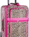 World Traveler Animal Print Collection 20-inch Expandable Carry On Rolling Luggage