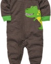 Carter's Baby Boys 1-pc L/S Footed - Dino Stripe